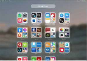 iPadOS 15 App Library